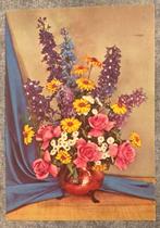 Ansichtkaart: koperen ketel met boeket 1973 [5153]  [VeAnAn], Ophalen of Verzenden, 1960 tot 1980, Gelopen