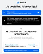 Kanye West Ye Live Concert 1x ticket staanplaats 6 JUNI, Tickets en Kaartjes, Eén persoon