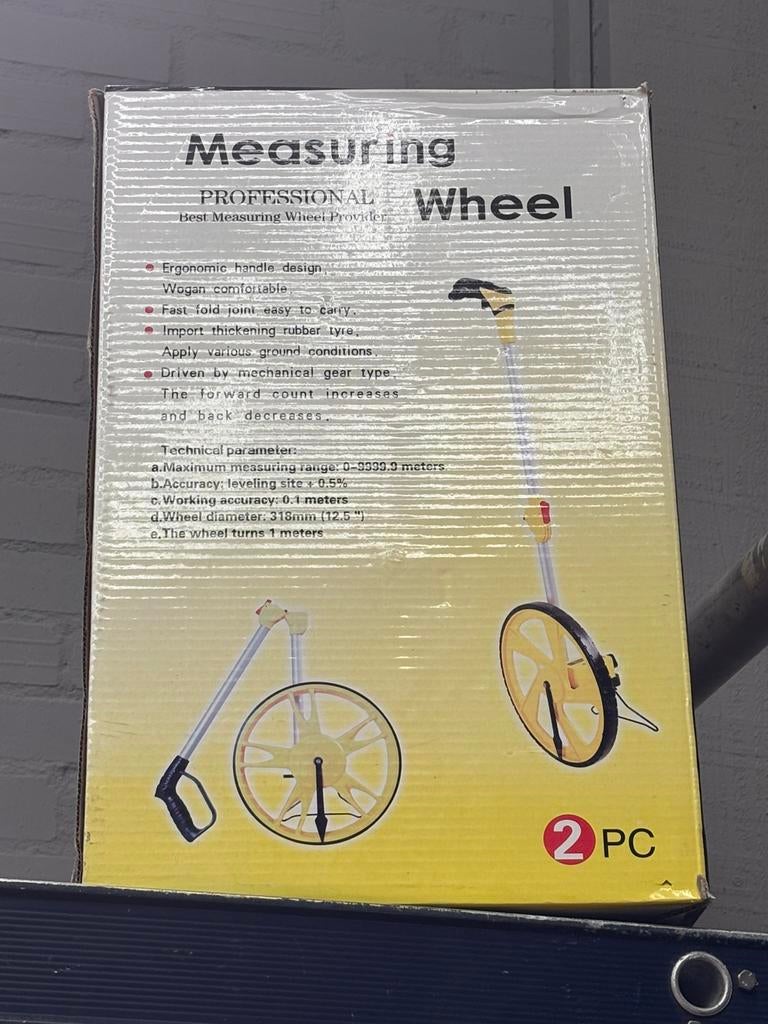 Meetwiel afstandsmeter nieuw in doos, Doe-het-zelf en Verbouw, Meetapparatuur, Ophalen of Verzenden, Nieuw, Afstand