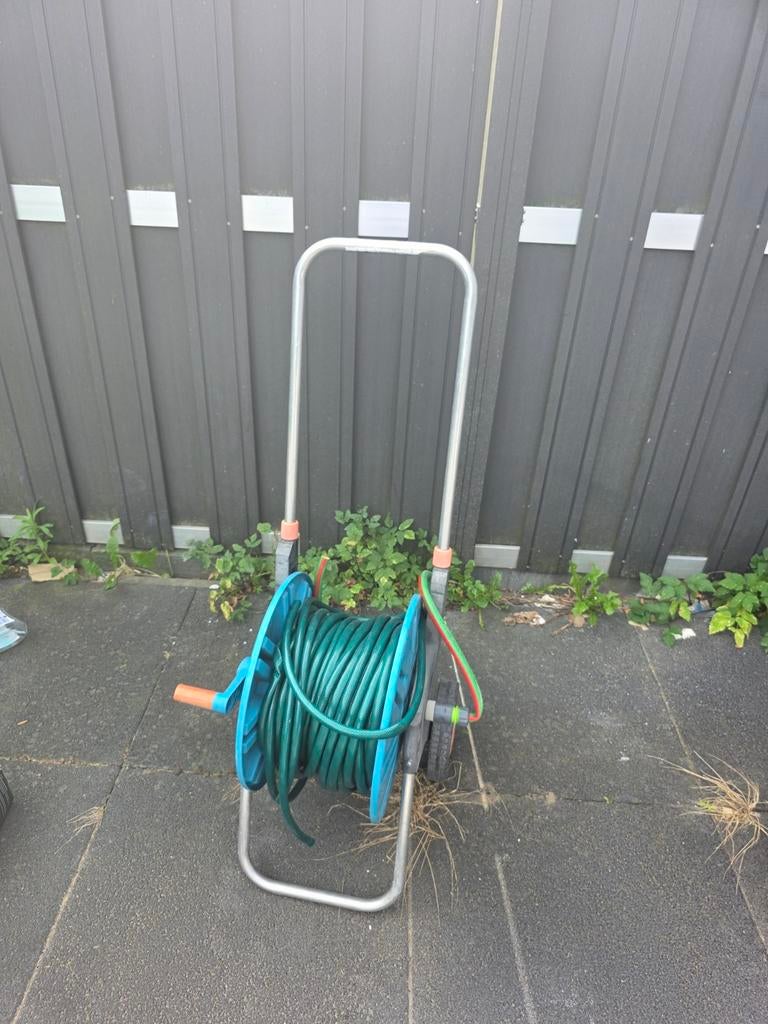 Haspel tussen 20 en 25 meter, Tuin en Terras, Tuinslangen, Ophalen of Verzenden, Gebruikt, Tuinslanghaspel