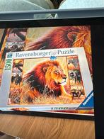 Ravensburger Legpuzzel Leeuw en Afrikaanse Dieren 1500 stukj, Ophalen, 500 t/m 1500 stukjes, Gebruikt, Legpuzzel