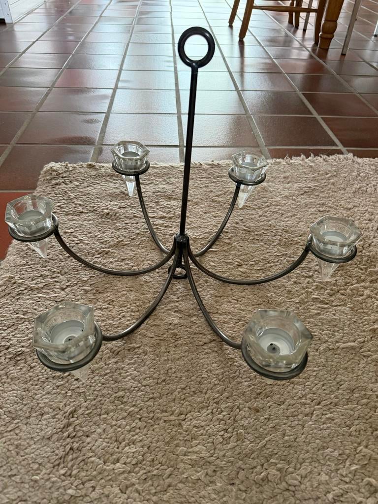 Waxinelicht houder voor aan plafond, Huis en Inrichting, Gebruikt, 25 tot 50 cm, Ophalen of Verzenden, Metaal