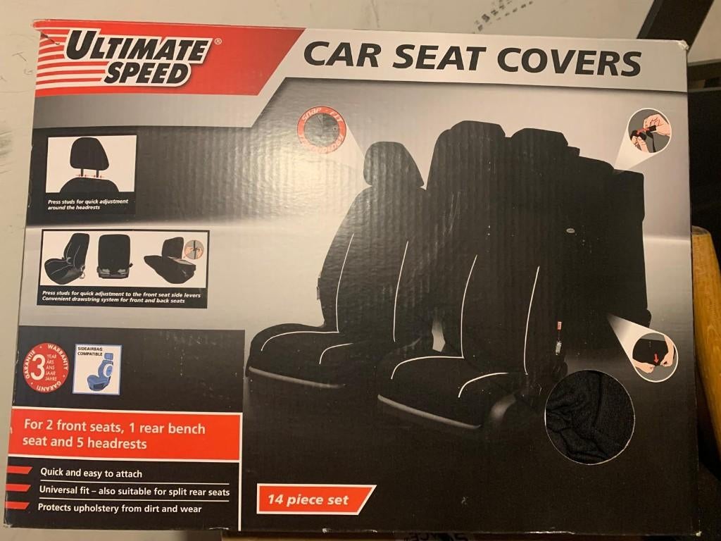 Autostoel Cover 12-delig, Auto-onderdelen, Interieur en Bekleding, Nieuw, Ophalen of Verzenden