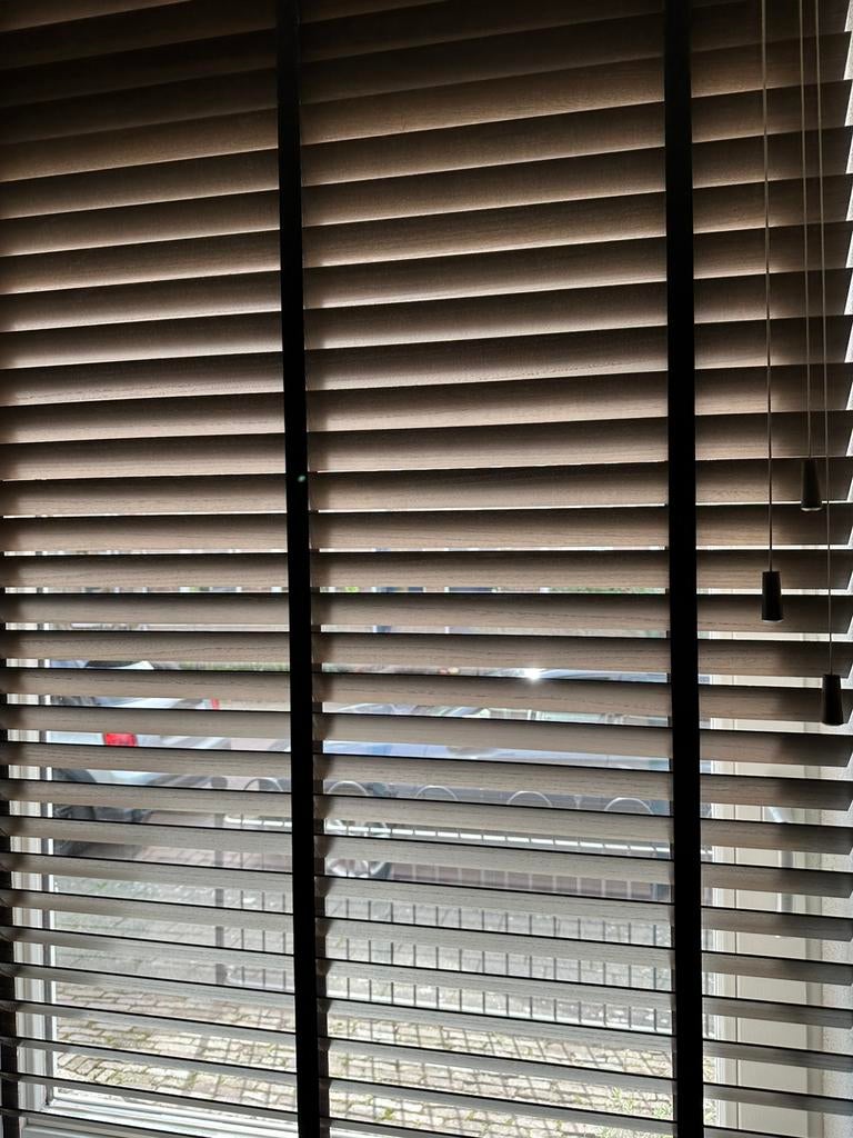 luxaflex, Bruin, 200 cm of meer, Ophalen of Verzenden, Zo goed als nieuw