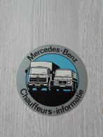 sticker Mercedes - Benz Chauffeurs - informatie, Verzamelen, Ophalen of Verzenden, Zo goed als nieuw, Auto of Motor