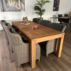 Houten Tuinset 240 x 100cm – 4 Seasons Outdoor (4SO) stoelen, Tuin en Terras, ., Ophalen of Verzenden, Zo goed als nieuw, 4 Seasons Outdoor