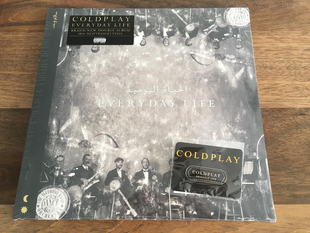Vinyl 2LP+Pin Coldplay Everyday Life Limited SILVER NIEUW, Cd's en Dvd's, 2010 - 2019, Limited edition, Ophalen of Verzenden, 12 inch
