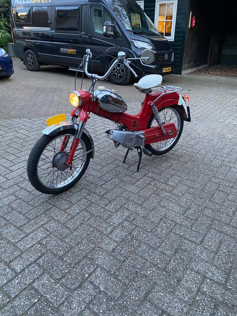 Tomos 4TL geel kenteken, Maximaal 45 km/u, Ophalen, Overige merken, 4 versnellingen