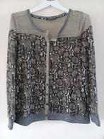 Tramontana Top Groen Zwart Glitter Maat M, Kleding | Dames, Tops, Maat 38/40 (M), Tramontana, Ophalen of Verzenden, Lange mouw