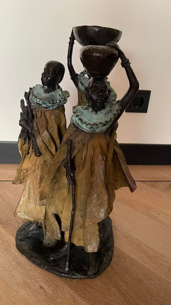 Te koop bronzen beeld Marianne Houtkamp, Antiek en Kunst, Ophalen, Brons, 20 - 50 cm, Beeld