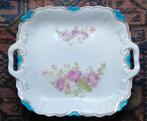 porseleinen schaal serveerblad met rozen, Antiek en Kunst, Ophalen of Verzenden