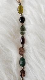 Vintage armband met veelkleurige toermalijn edelstenen, Overige materialen, Gebruikt, Overige kleuren, Ophalen of Verzenden
