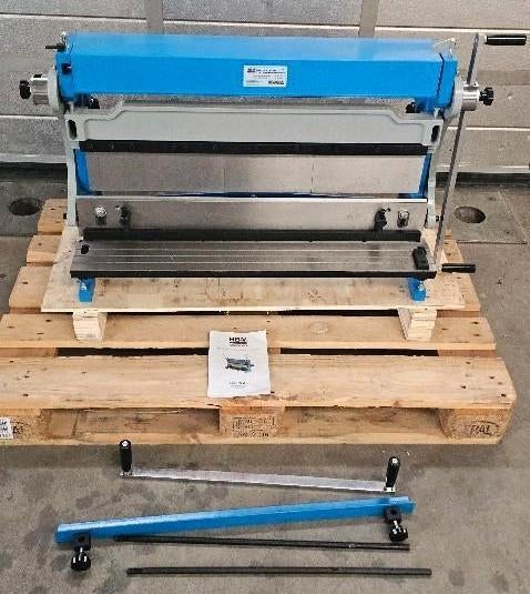 HBM 760 mm Plaatwals, Vingerzetbank en Knip combinatie, Ophalen of Verzenden, Zo goed als nieuw