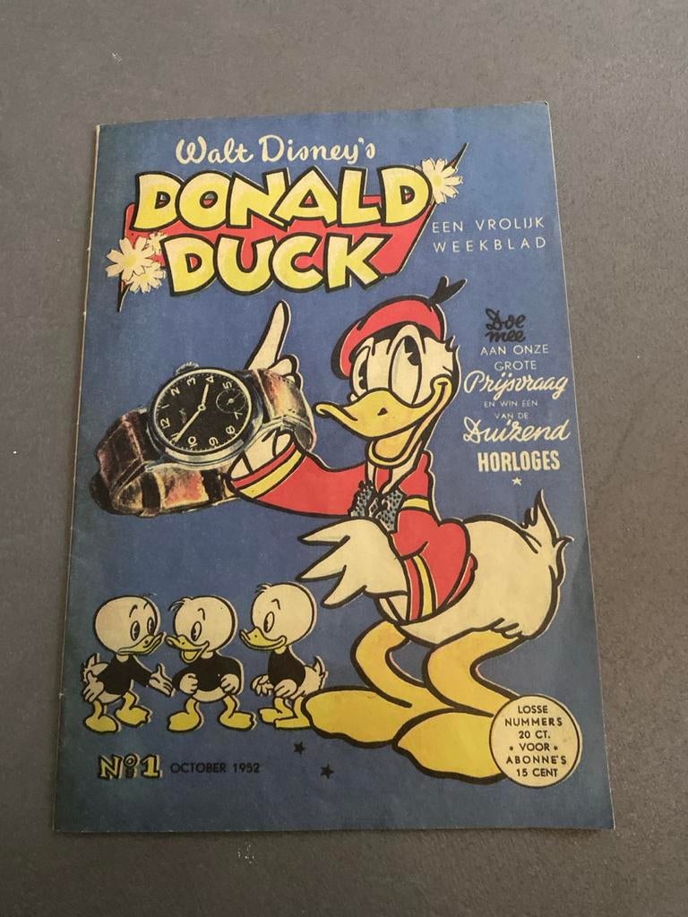 Walt Disney's Donald Duck oktober 1952 replica, Boeken, Stripboeken, Eén stripboek, Ophalen of Verzenden, Gelezen