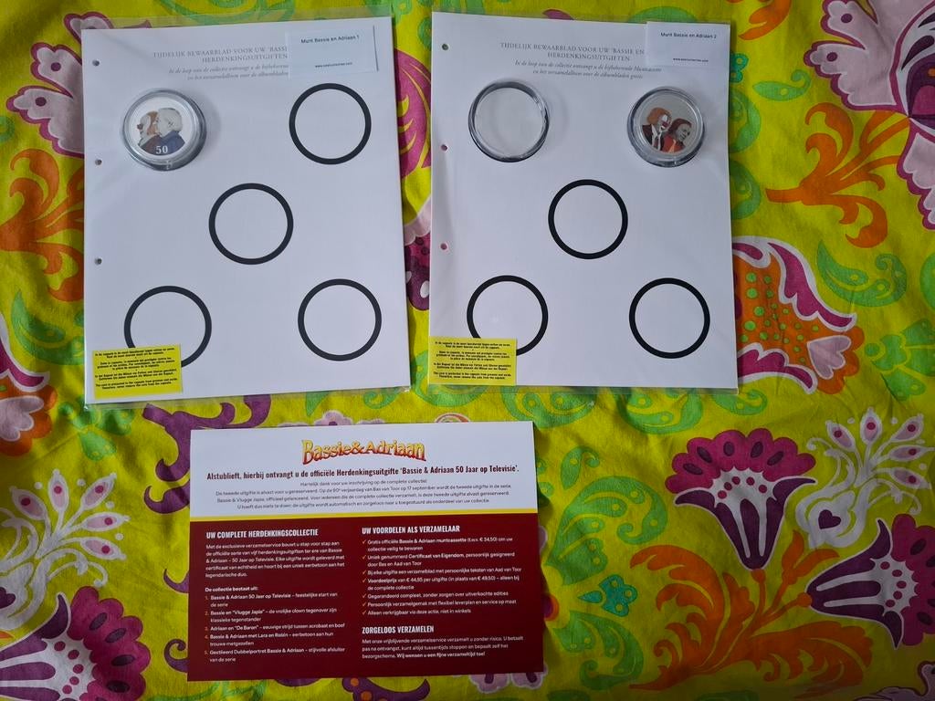 Bassie en adriaan munten, Verzamelen, Ophalen of Verzenden, Nieuw