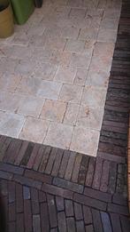 Tuintegels 20x20 en waaltjes (klinkers) 8x18, Ophalen, Gebruikt, Terrastegels, Natuursteen