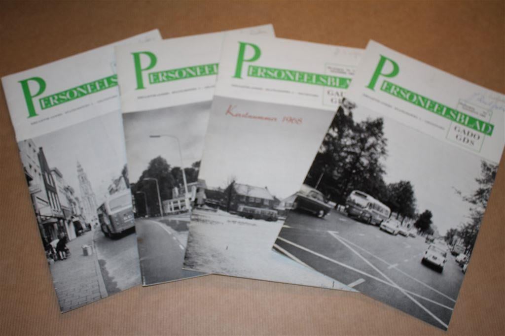 Personeelsblad GADO Busdienst - 4 nrs. 1968, Ophalen of Verzenden, Zo goed als nieuw