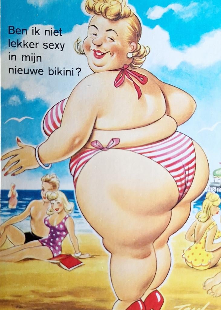 Vintage Ansichtkaart Humor, Zandvoort, Ophalen of Verzenden, Ongelopen, Noord-Holland