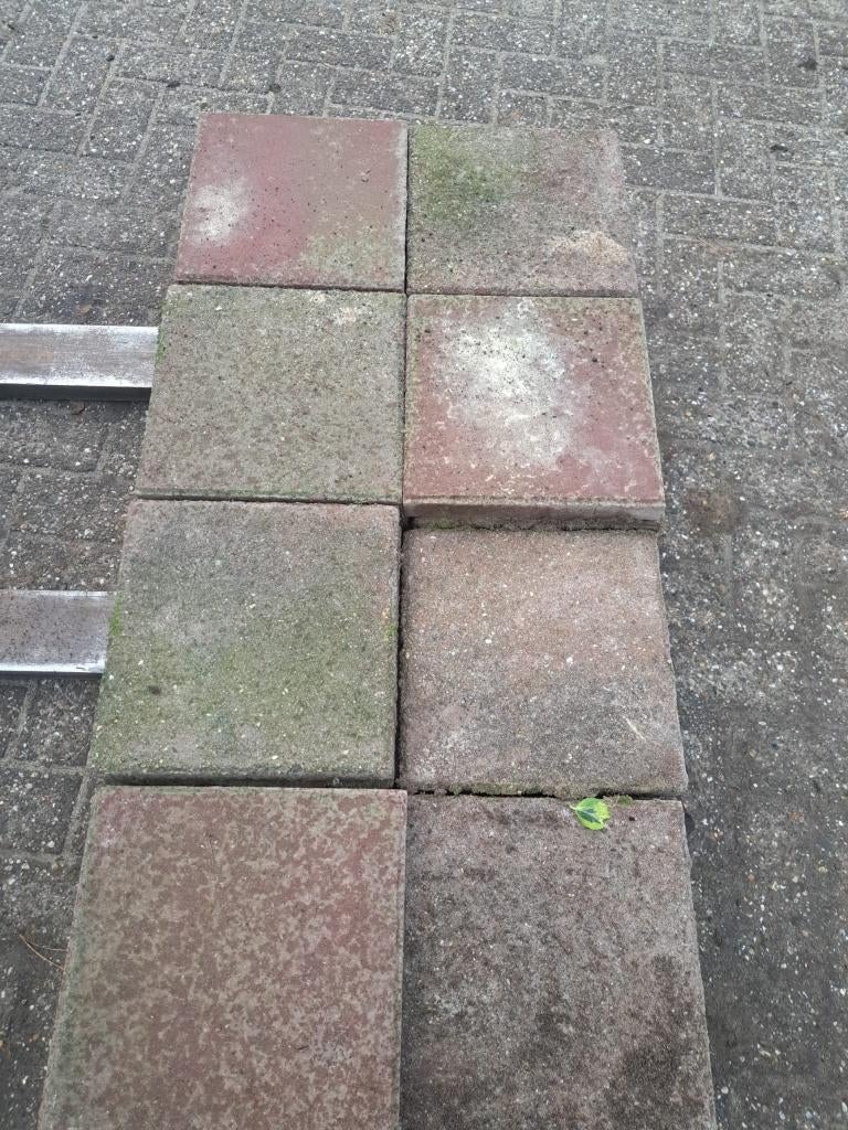 rode trottoirtegels, Ophalen, Gebruikt, 10 m² of meer, Beton