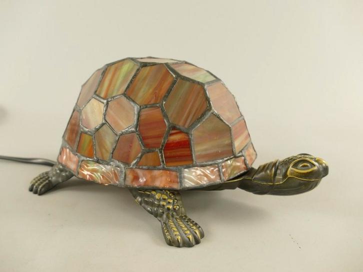 Tiffany Schildpadlamp Rood E14 - 22 cm, Huis en Inrichting, Lampen | Overige, Nieuw, Ophalen of Verzenden