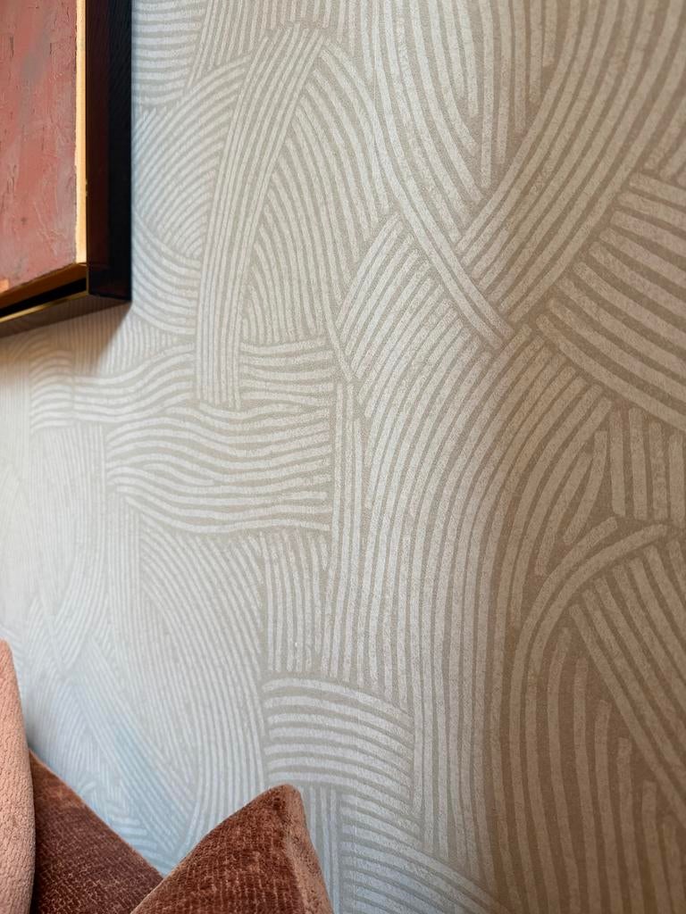 Eijffinger Twist 318011 behang - 1 rol, Ophalen of Verzenden, Minder dan 10 m², Beige