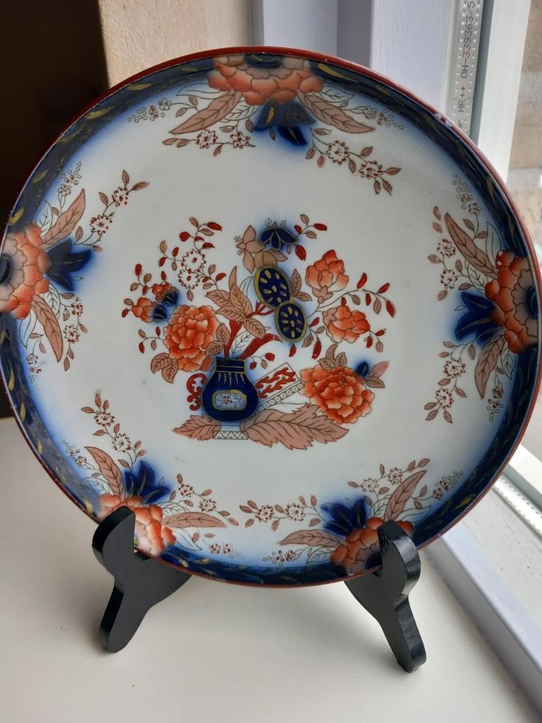 Antiek wandbord /ontbijtbord# Petrus Regout&co, Antiek en Kunst, Ophalen of Verzenden