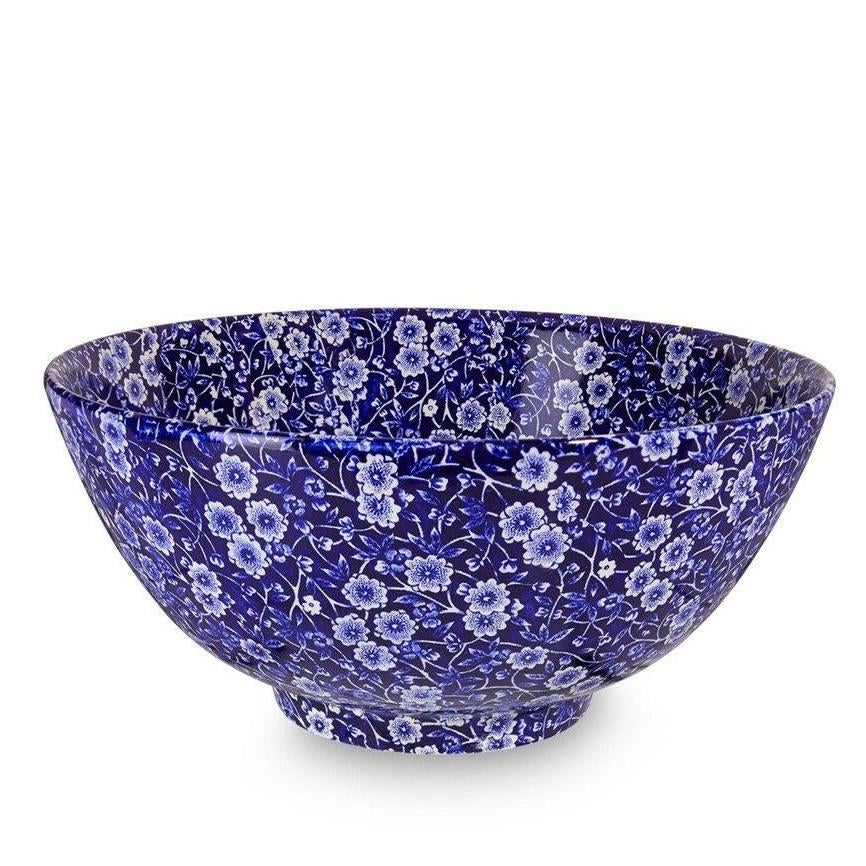 Burleigh - Blue Calico - Grote schaal (27,5 cm), Overige materialen, Verzenden, Overige stijlen, Schaal of Schalen