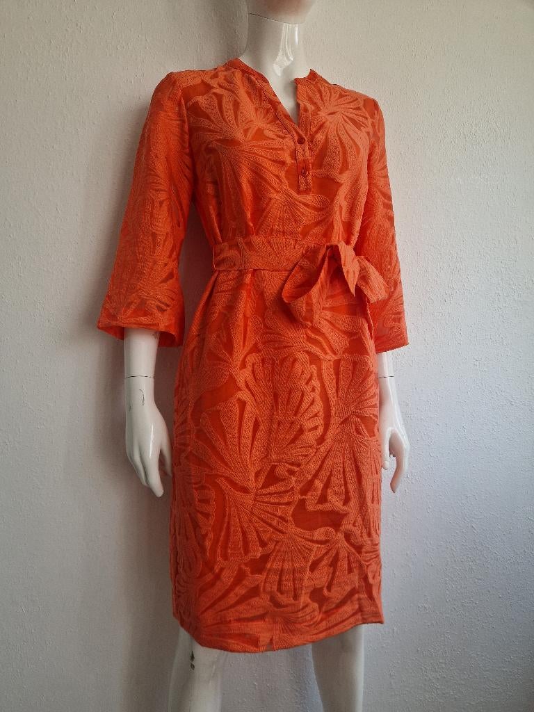 Kyra jurk Tanja. Maat 36, Oranje., Nijmegen, Verhip-vintage.nl, Nieuw, Oranje
