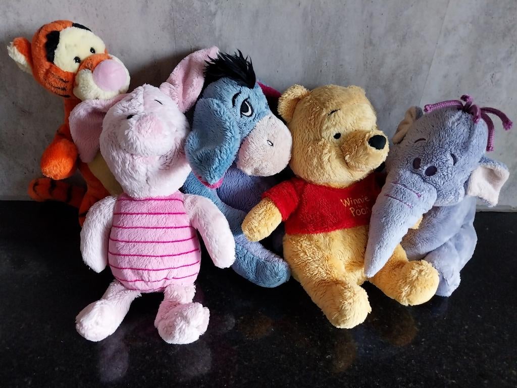 Disney Winnie de Poeh vintage pluche knuffels, Disney, Beer, Ophalen of Verzenden, Middelgroot (20 tot 80 cm)
