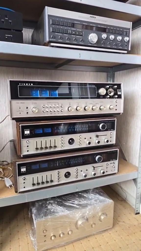 Fisher 634 Quadraphonic receiver super zeldzaam, Gebruikt, 60 tot 120 watt, Stereo, Ophalen