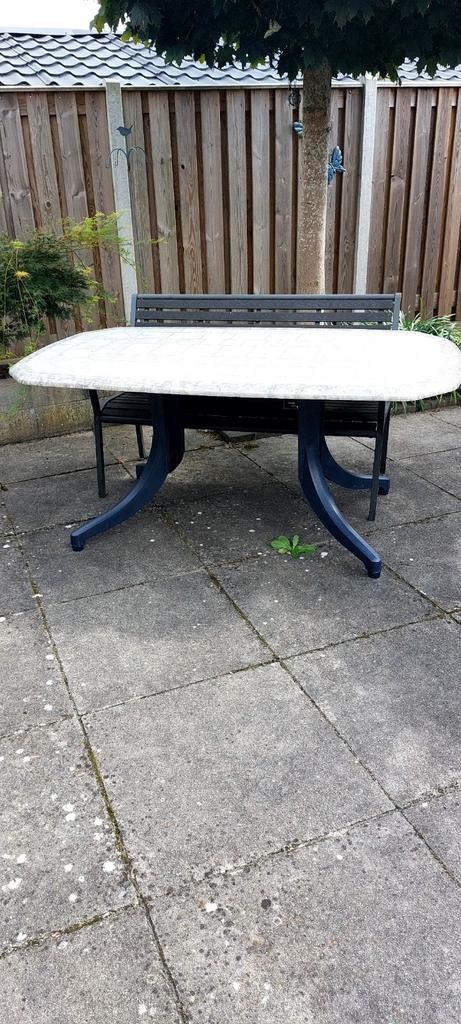Tuintafel kunststof hartman, Ophalen, Gebruikt, Rechthoekig, Kunststof