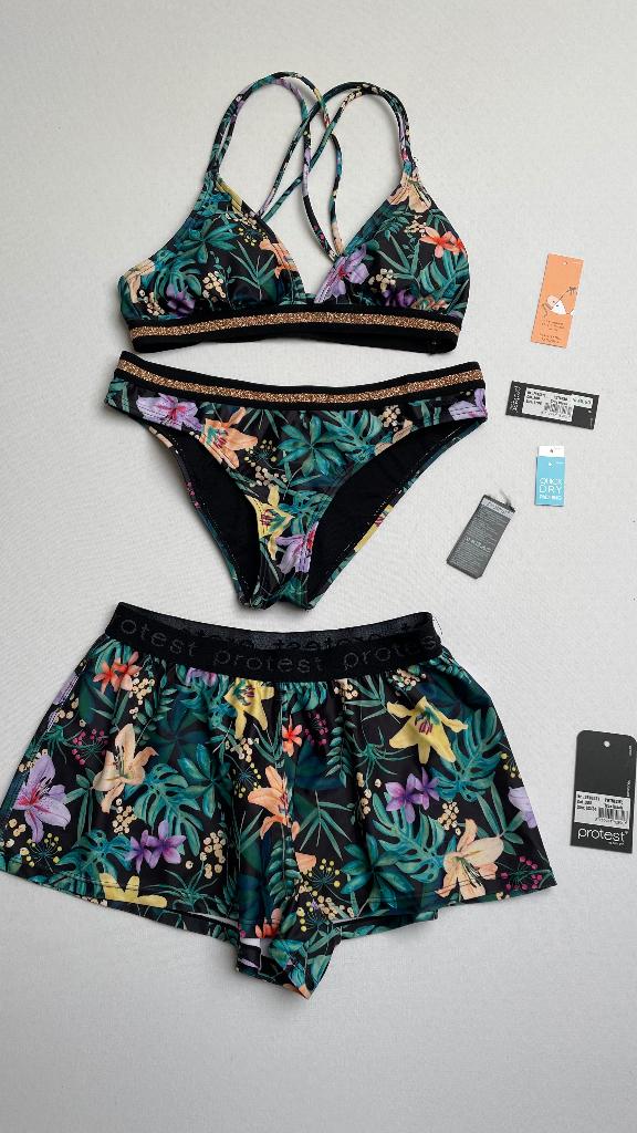 Protest dames bikini set 3-delig. maat S en XS, Kleding | Dames, Badmode en Zwemkleding, Zo goed als nieuw, Bikini, Ophalen of Verzenden
