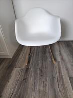 Schommelstoel, Ophalen, Hout, Wit, Zo goed als nieuw