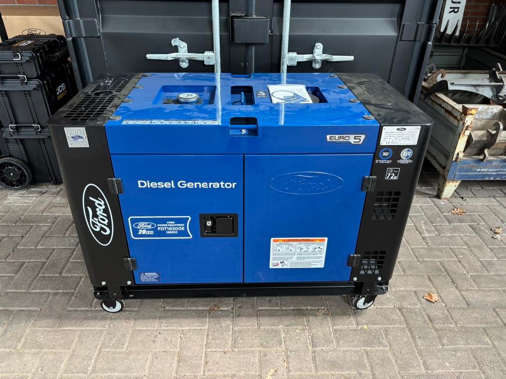 Ford Diesel Generator FDT16300E, Ophalen, Dieselolie, Nieuw, Geluidgedempt