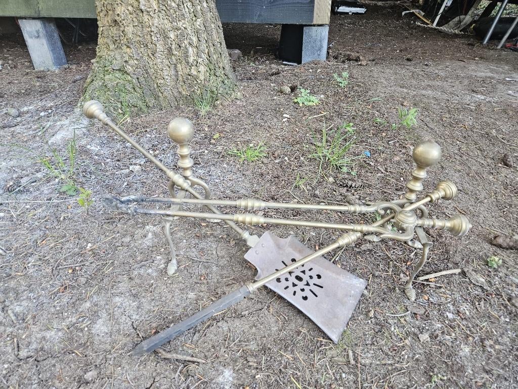 Haardset, Ophalen of Verzenden, Gebruikt, Vrijstaande haard, Houthaard