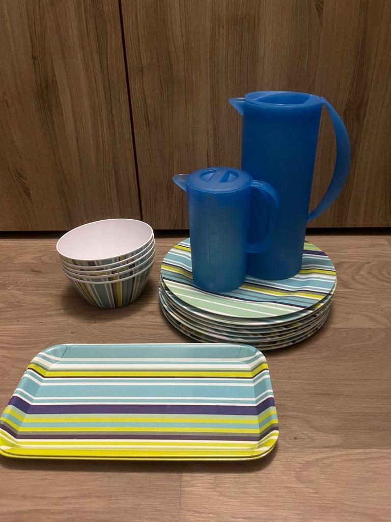 Plastic servies, Ophalen of Verzenden, Overige materialen, Overige stijlen, Bord(en)