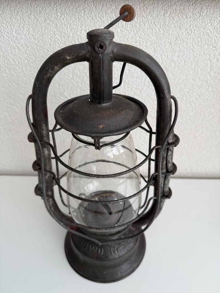 Vintage Duitse Frowo 520 stormlamp / stormlantaarn, Antiek en Kunst, Antiek | Lampen, Ophalen of Verzenden