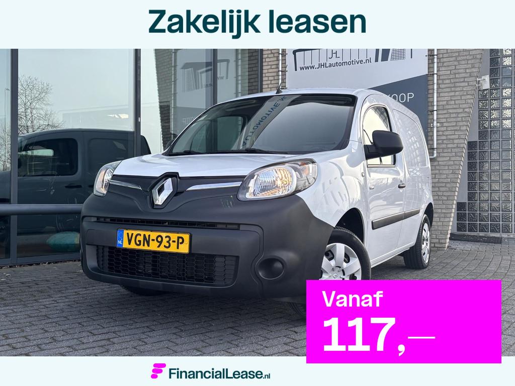 Renault Kangoo Z.E.*KOOPACCU*AIRCO*CRUISE*BETIMMERING*, Auto's, Bestelauto's, Bedrijf, Lease, Financial lease, ABS, Airbags, Airconditioning