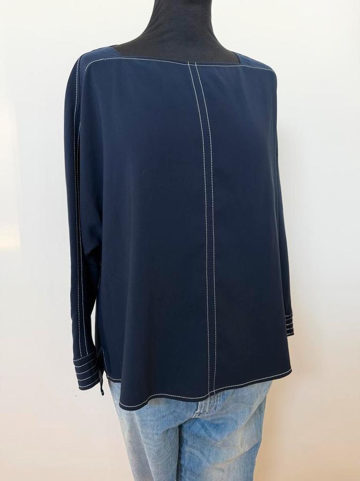 Xandres Donkerblauwe Tuniek  Maat 44/46, Kleding | Dames, Blouses en Tunieken, Zo goed als nieuw, Maat 46/48 (XL) of groter, Blauw