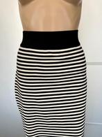 G272 Nieuw: Vanilia: maat 36=S koker-rok gestreept zwart/wit, Kleding | Dames, Rokken, Vanilia, Wit, Nieuw, Ophalen of Verzenden