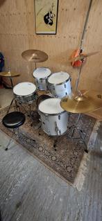 Trak TF 407 drumstel met Zildjian, Paiste, Sabian bekkens, Muziek en Instrumenten, Ophalen, Gebruikt, Overige merken