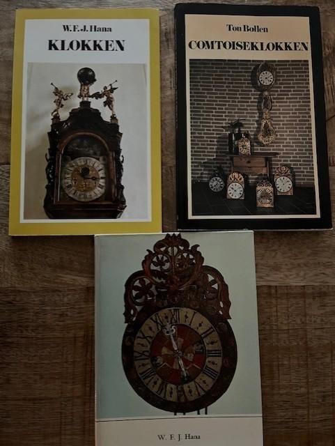 3x KLOKKEN boeken voor maar € 10,00, Verzenden