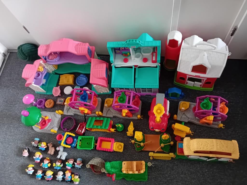 Grote set Fisher price little People boerderij woonhuis, ., Ophalen of Verzenden, Fisher Price, .