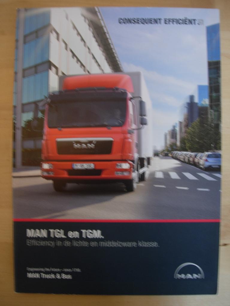MAN Diesel TGL TGM Brochure ca 2013, MAN Diesel, Ophalen of Verzenden, Zo goed als nieuw, Overige merken