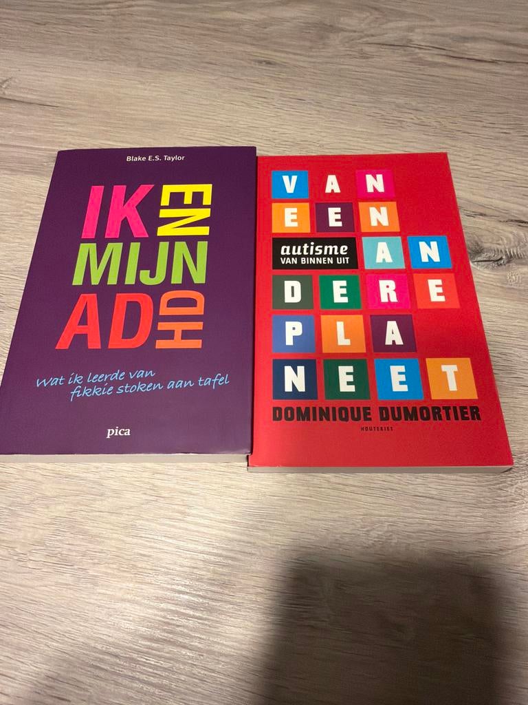 Boeken over ADHD en autisme: Ik en mijn ADHD & Van een autis, Boeken, Ophalen of Verzenden, Zo goed als nieuw, Overige uitgevers