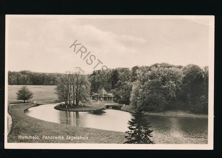 Hummelo - Panorama Jagershuis [003-4931, Verzamelen, Ansichtkaarten | Nederland, Ongelopen, Gelderland, 1940 tot 1960, Ophalen of Verzenden