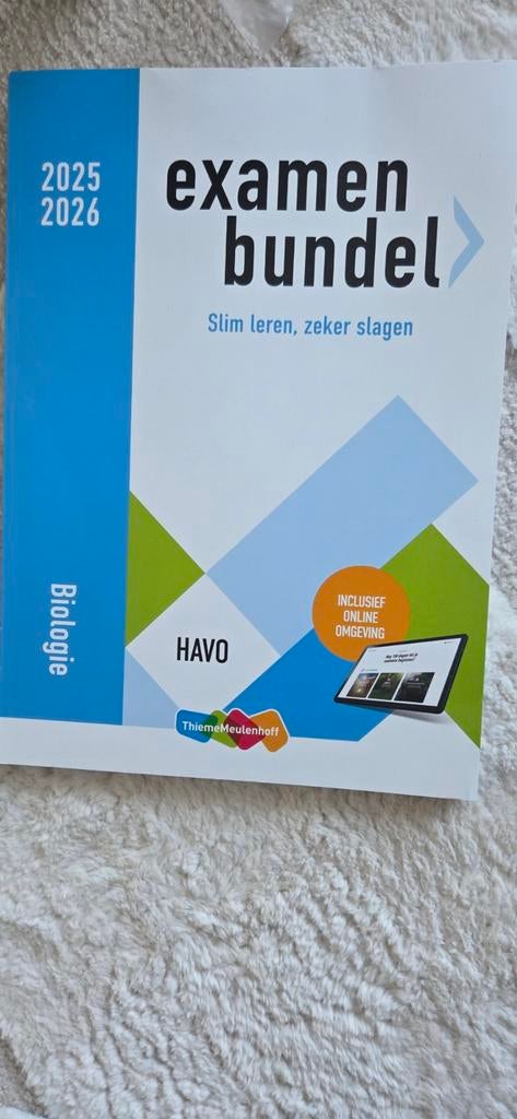 Examenbundel havo biologie, Boeken, Informatica en Computer, Ophalen of Verzenden, Overige onderwerpen