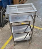 rvs keukentrolley - kastje op wielen, Ophalen, Gebruikt, ., .