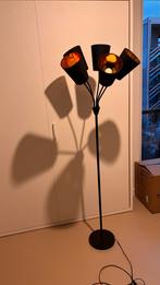 Stalamp 5-lichts zwart/koper, Huis en Inrichting, Ophalen, Zo goed als nieuw, Metaal, 150 tot 200 cm