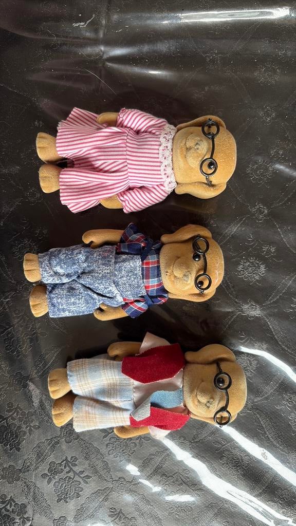 3 figuren vd Sylvanian familie, Ophalen of Verzenden, Gebruikt
